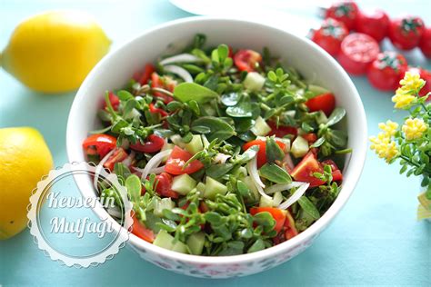 haşlama semizotu salatası